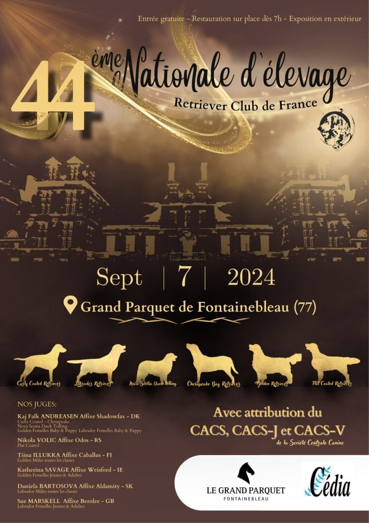 nationale elevage retriever 7 septembre 2024